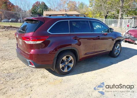 2019 Toyota Highlander Limited Platinum из США, поврежденный, VIN 5TDDZRFH9KS745144